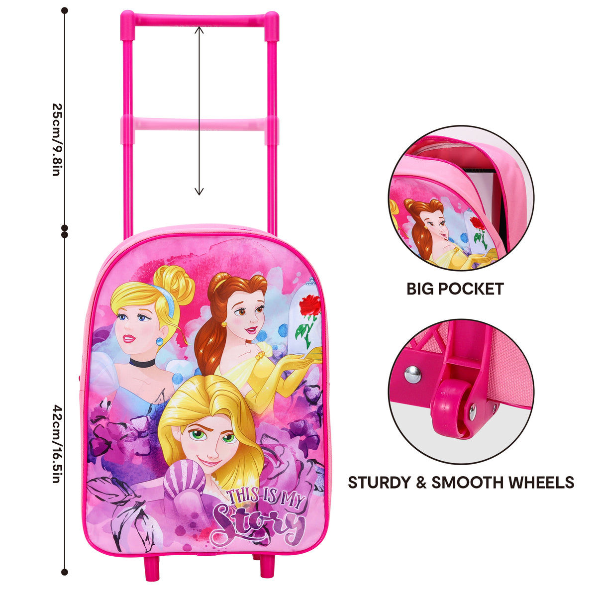 Disney Princess Travel Trolley Cabin Bag