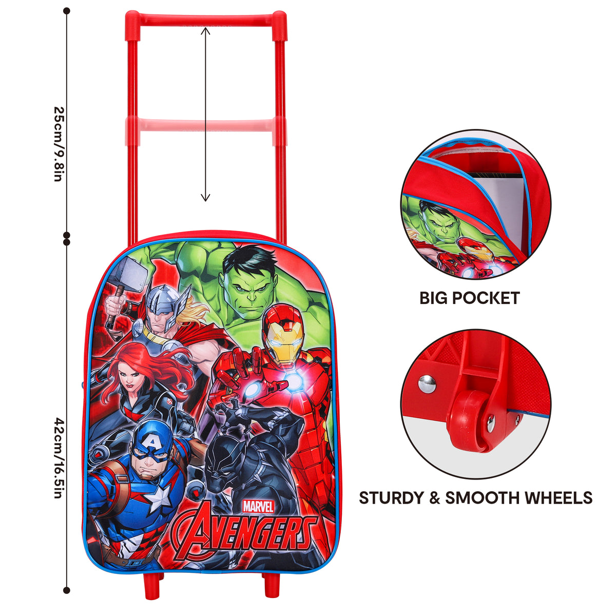 Marvel Avengers Travel Trolley Cabin Bag