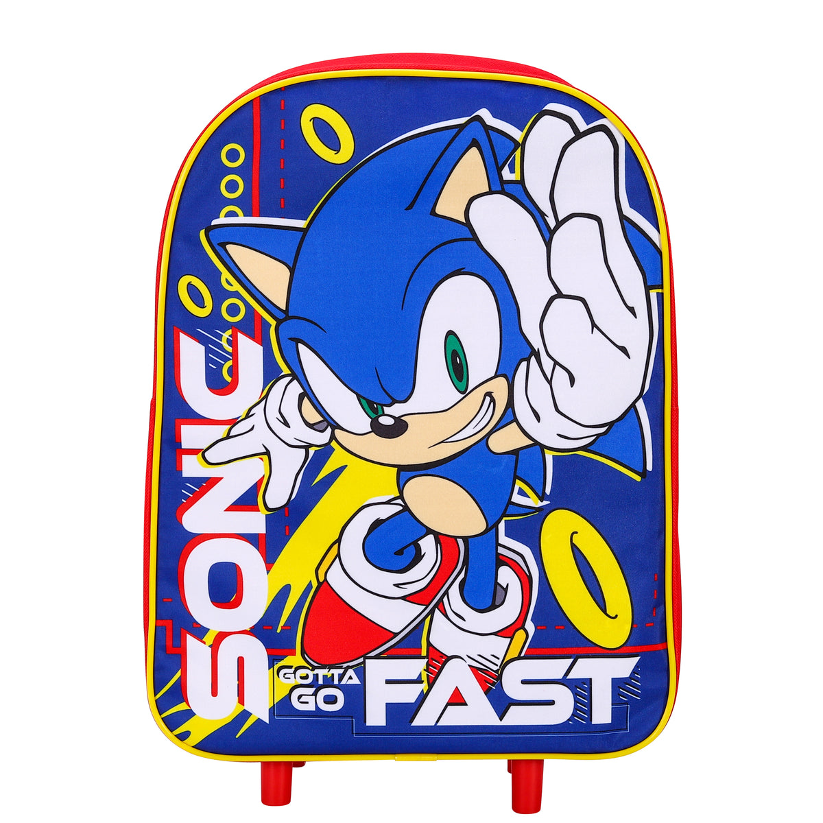 Sonic The Hedgehog "Gotta Go Fast" Travel Trolley Cabin Bag