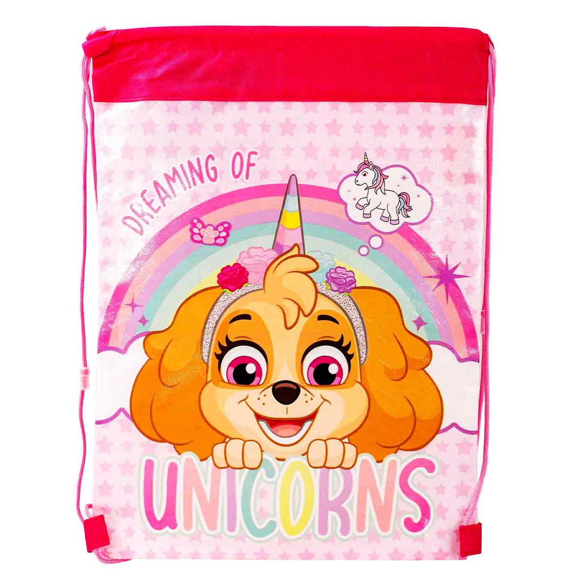 Skye "Dreaming Of Unicorns" Drawstring Gym Bag