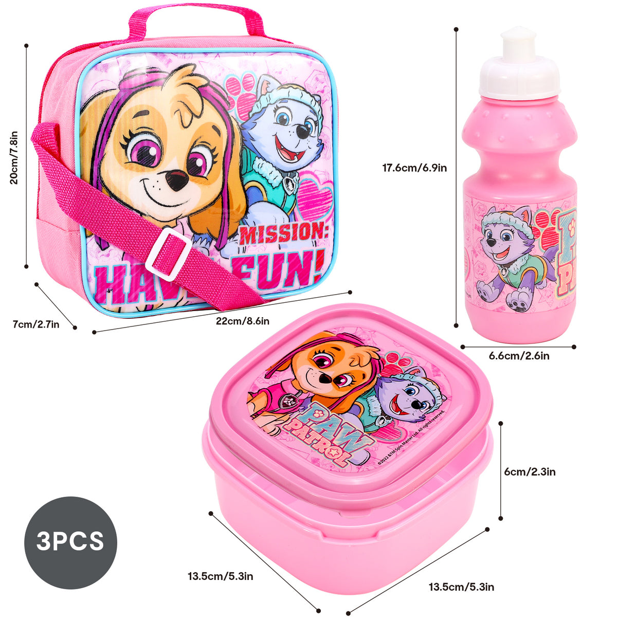Skye & Everest 3 Piece Insulated Lunch Bag Set