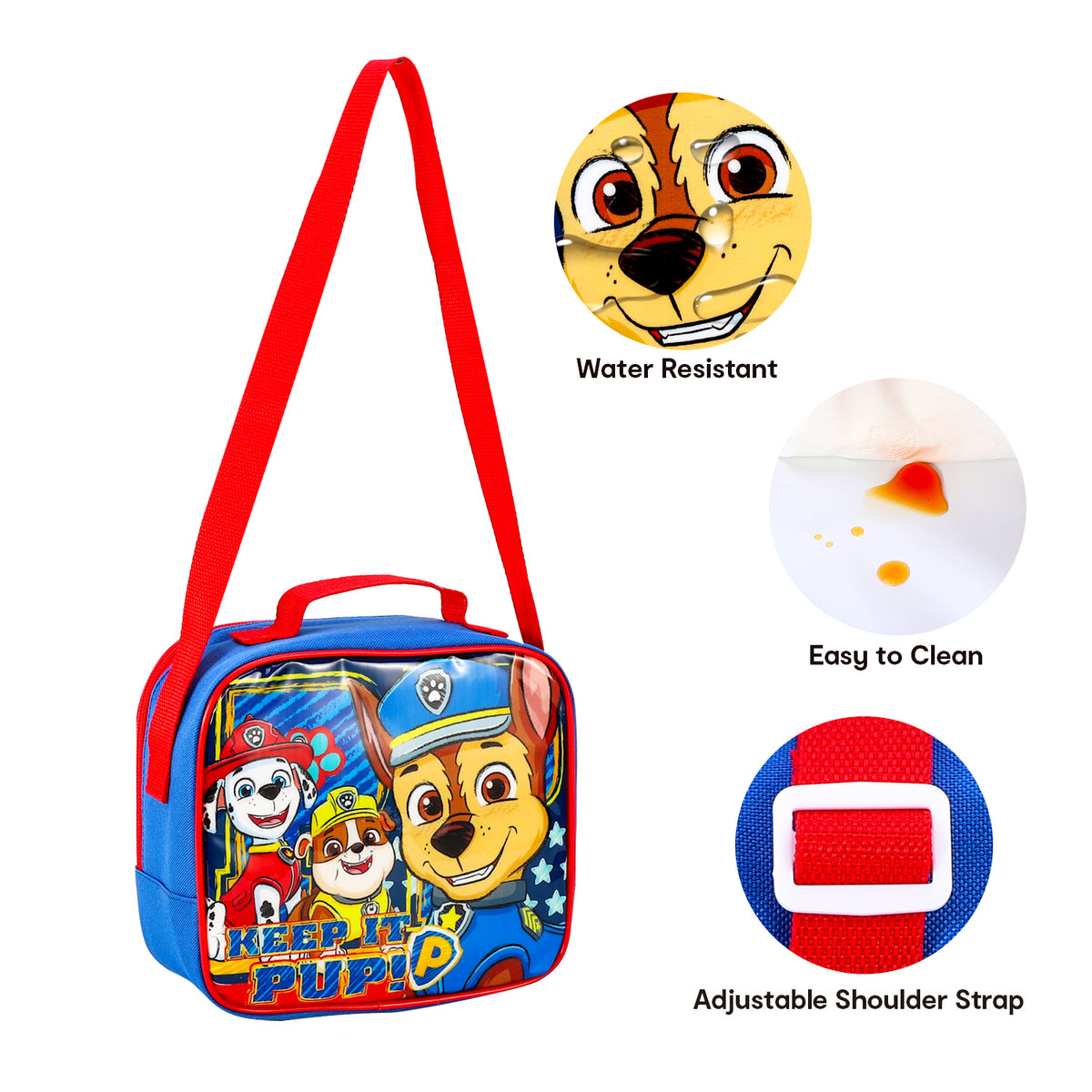 Paw Patrol 3 Piece Insulated Lunch Bag Set