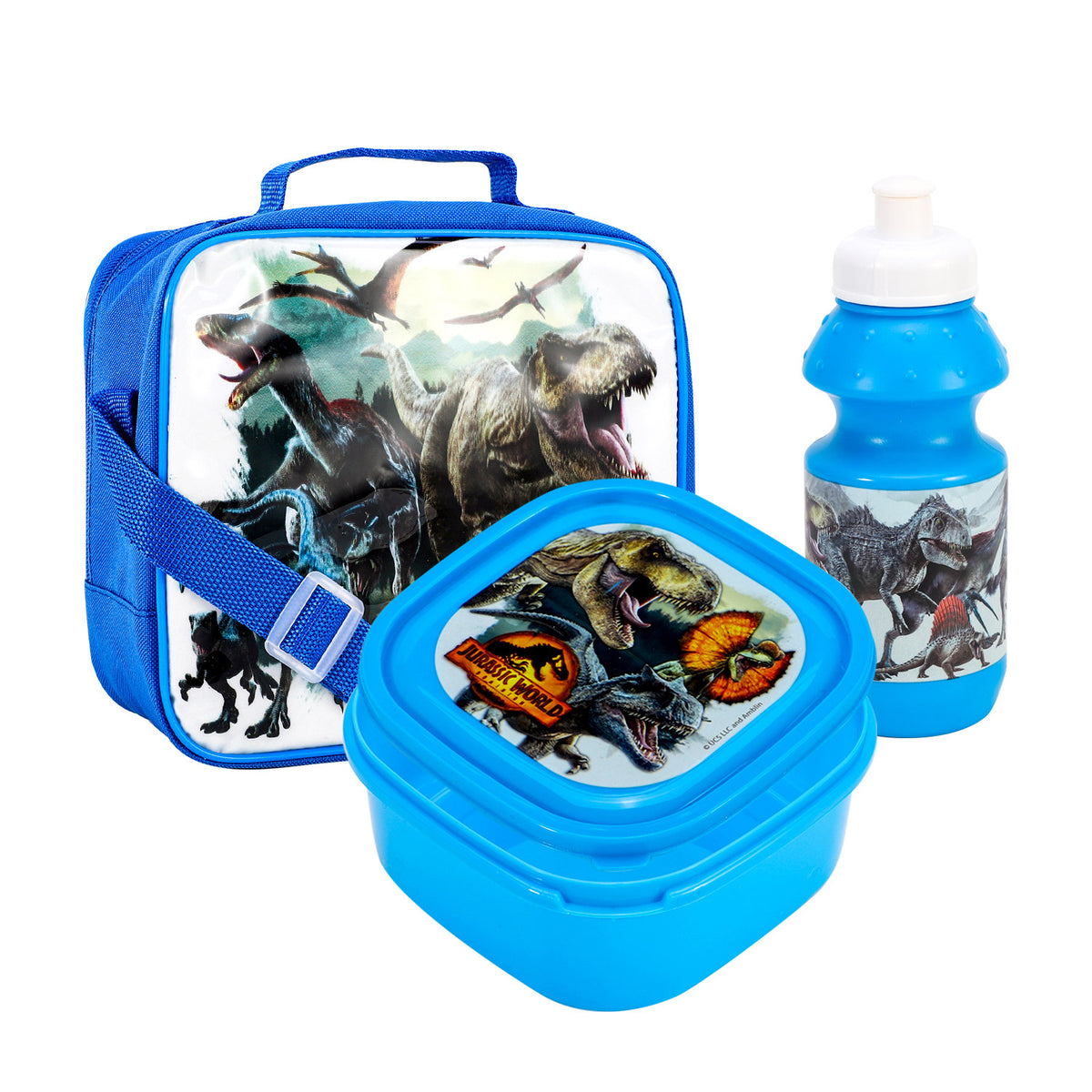 Jurassic World 3 Piece Insulated Lunch Bag Set