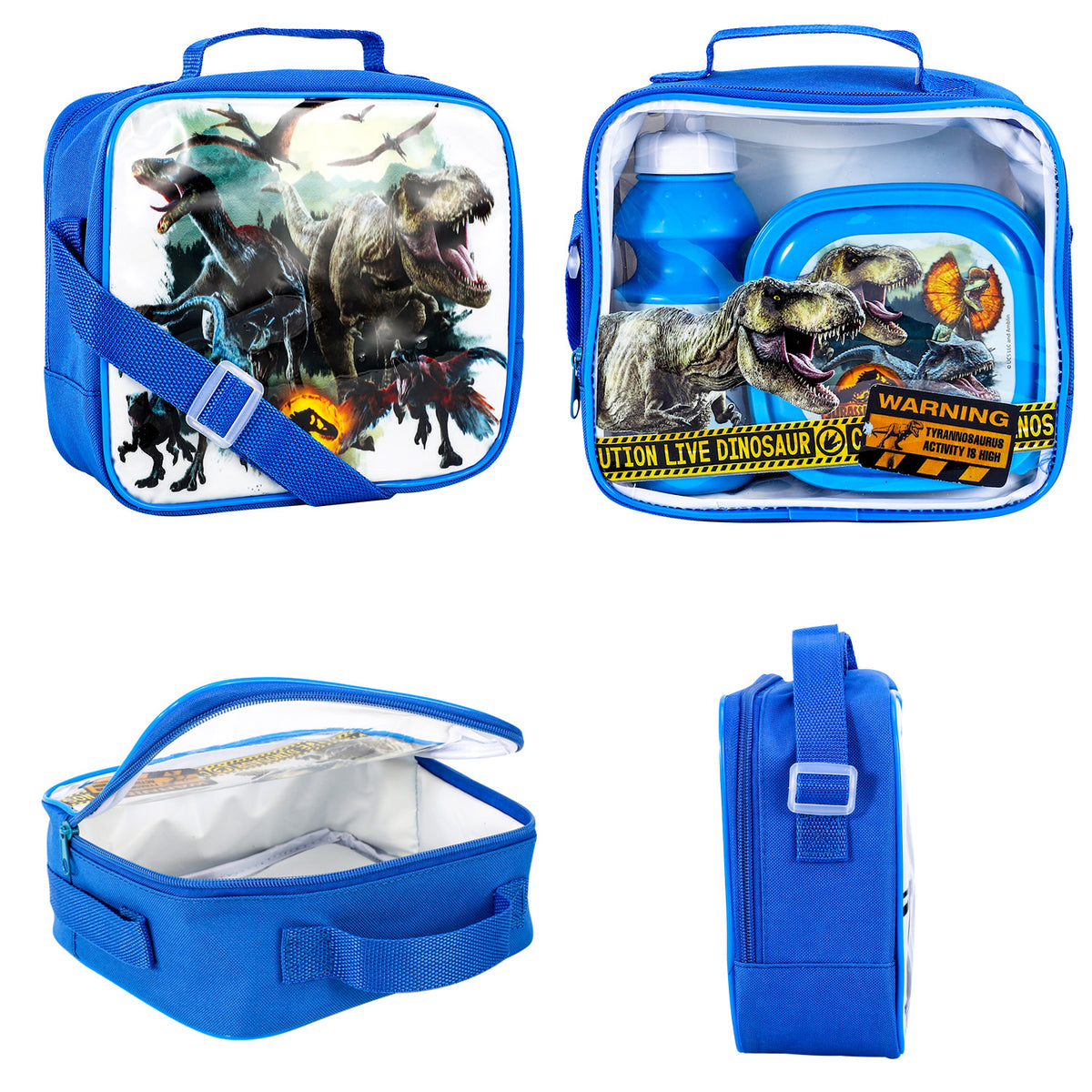 Jurassic World 3 Piece Insulated Lunch Bag Set