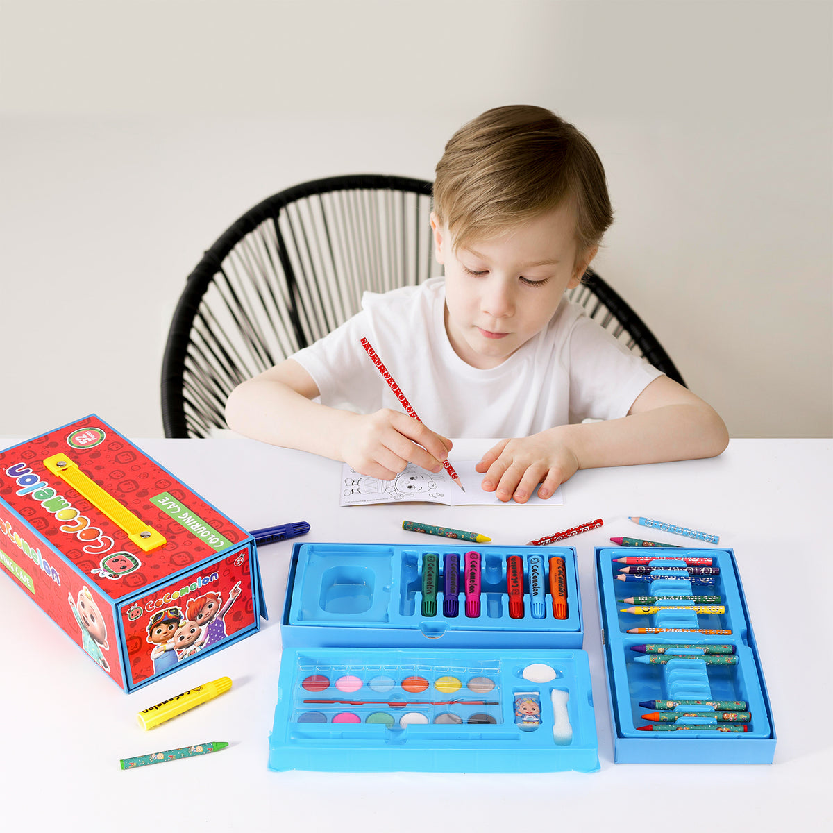 Cocomelon Colouring Tool Box Set