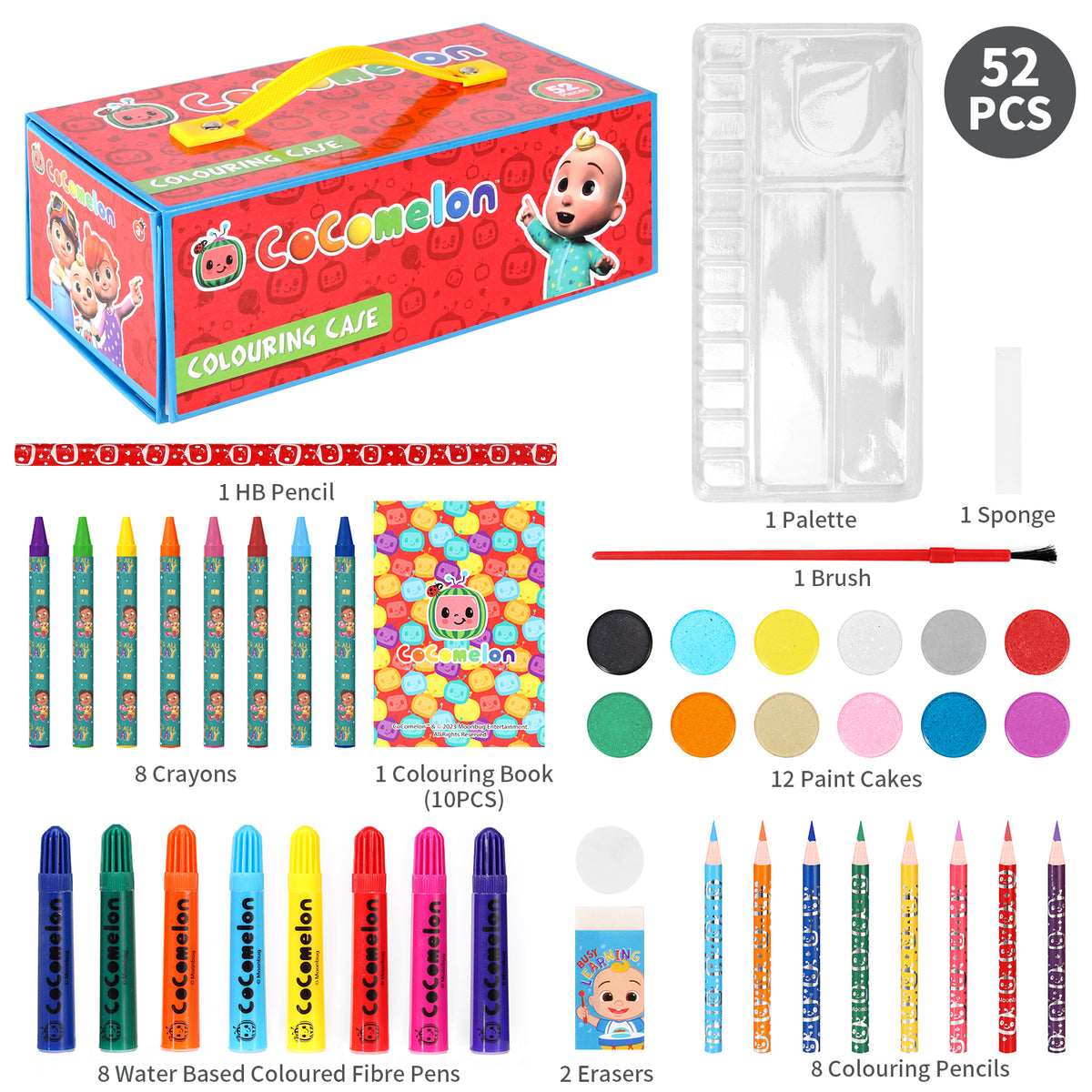 Cocomelon Colouring Tool Box Set