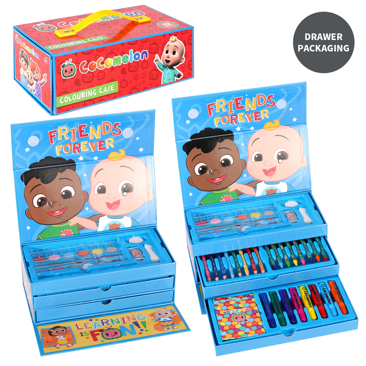 Cocomelon Colouring Tool Box Set