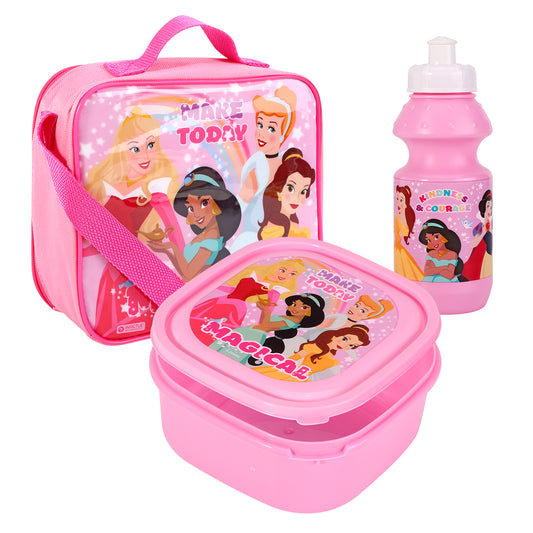 Disney Princess 3 Piece Insulated Lunch Bag Set