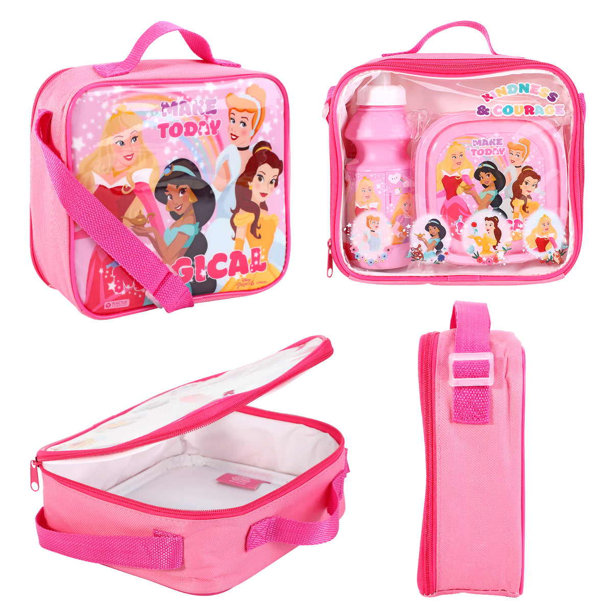 Disney Princess 3 Piece Insulated Lunch Bag Set