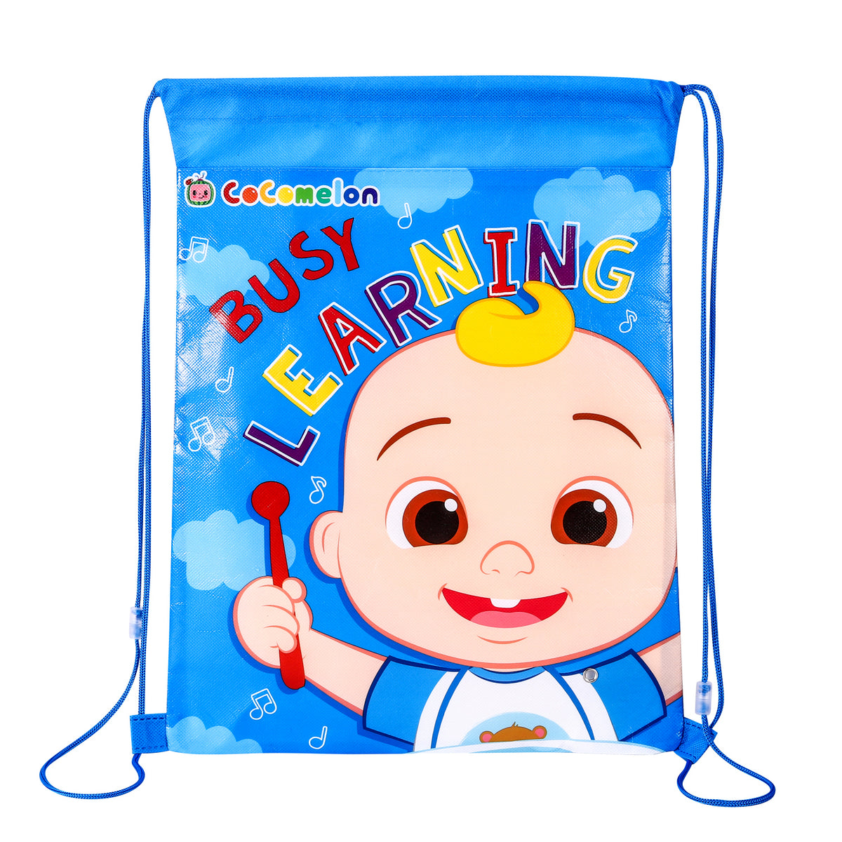 Cocomelon "Busy Learning" Drawstring Gym Bag