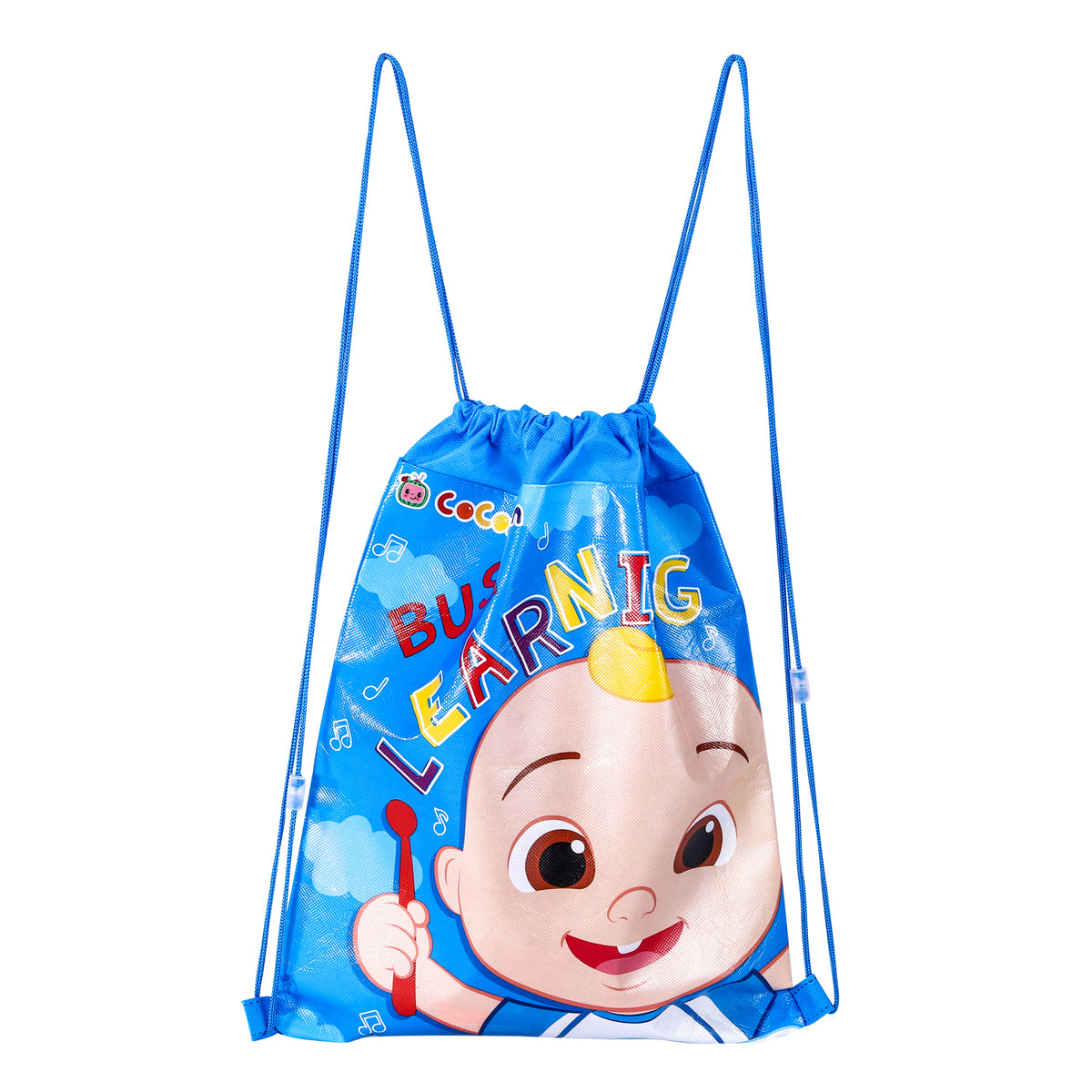 Cocomelon "Busy Learning" Drawstring Gym Bag