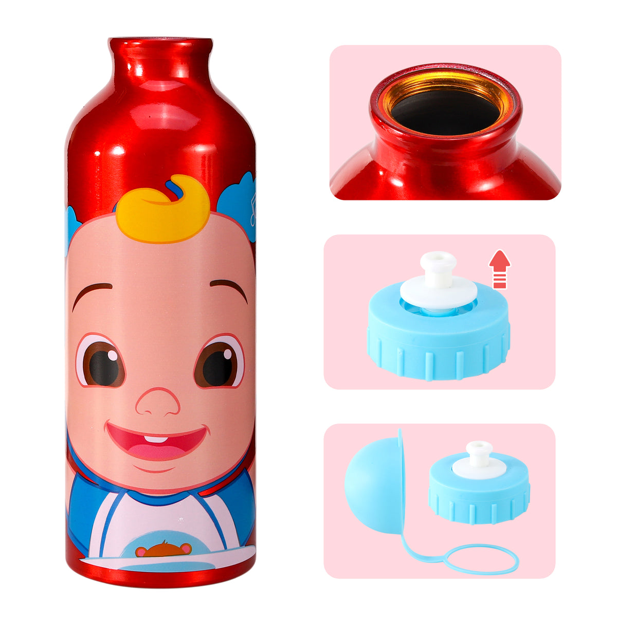 Cocomelon "All Day Fun" Aluminium Bottle