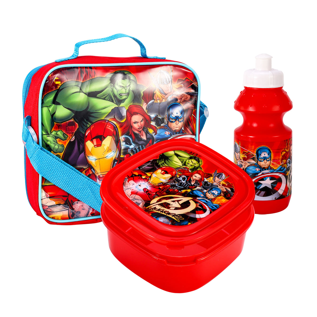 Marvel Avengers 3 Piece Insulated Lunch Bag Set
