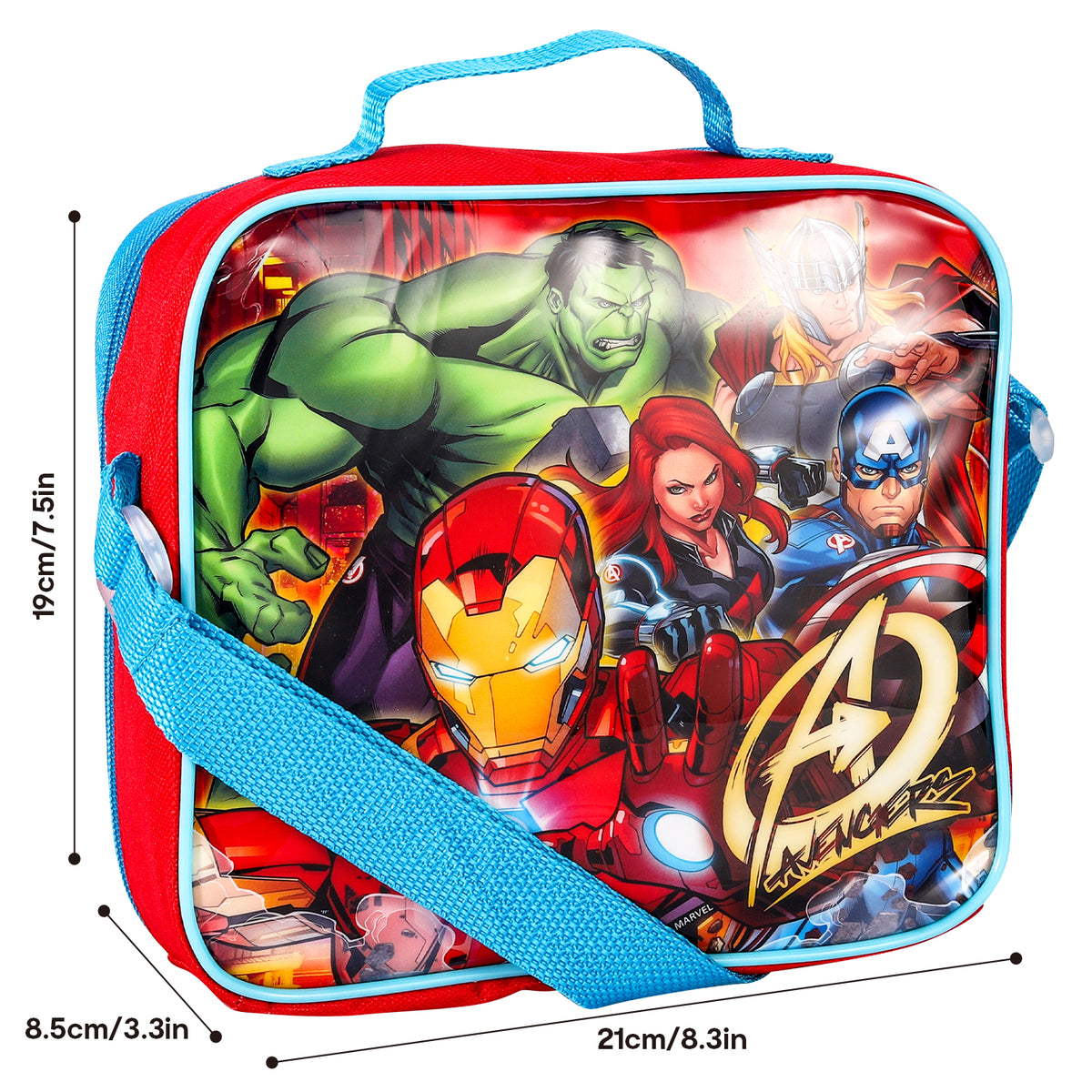 Marvel Avengers 3 Piece Insulated Lunch Bag Set