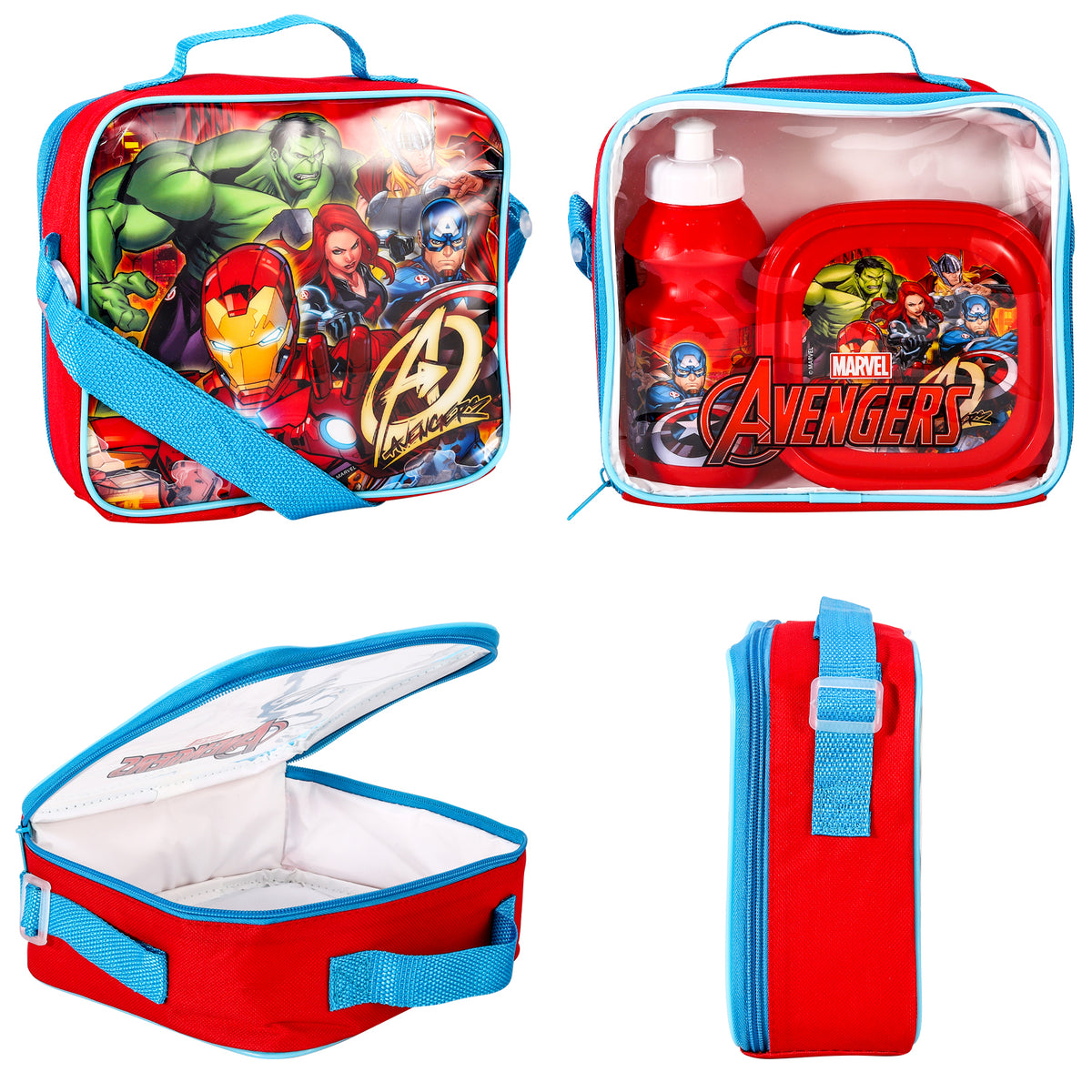 Marvel Avengers 3 Piece Insulated Lunch Bag Set