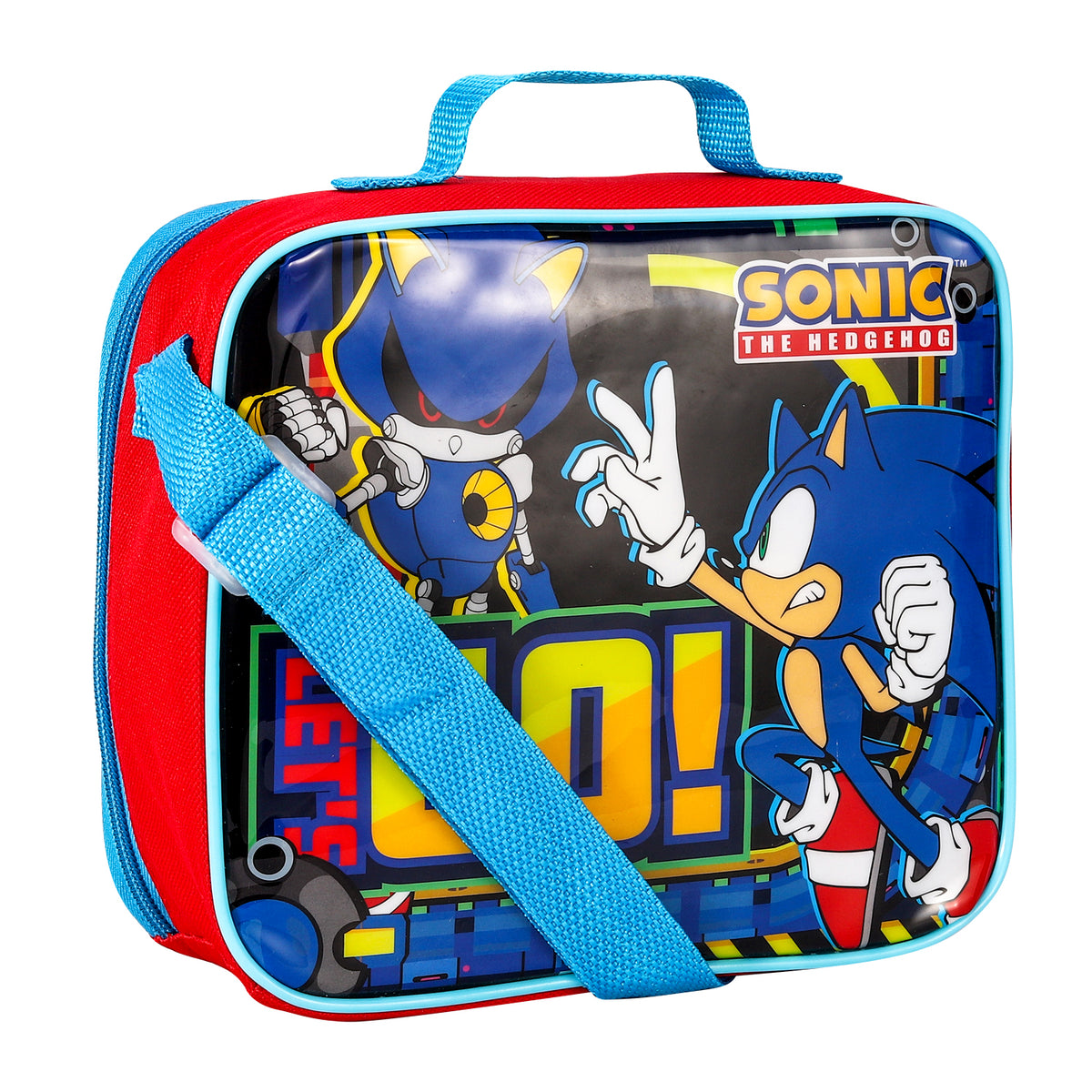 Sonic The Hedgehog Let's Go 3 Piece Insulated Lunch Bag Set