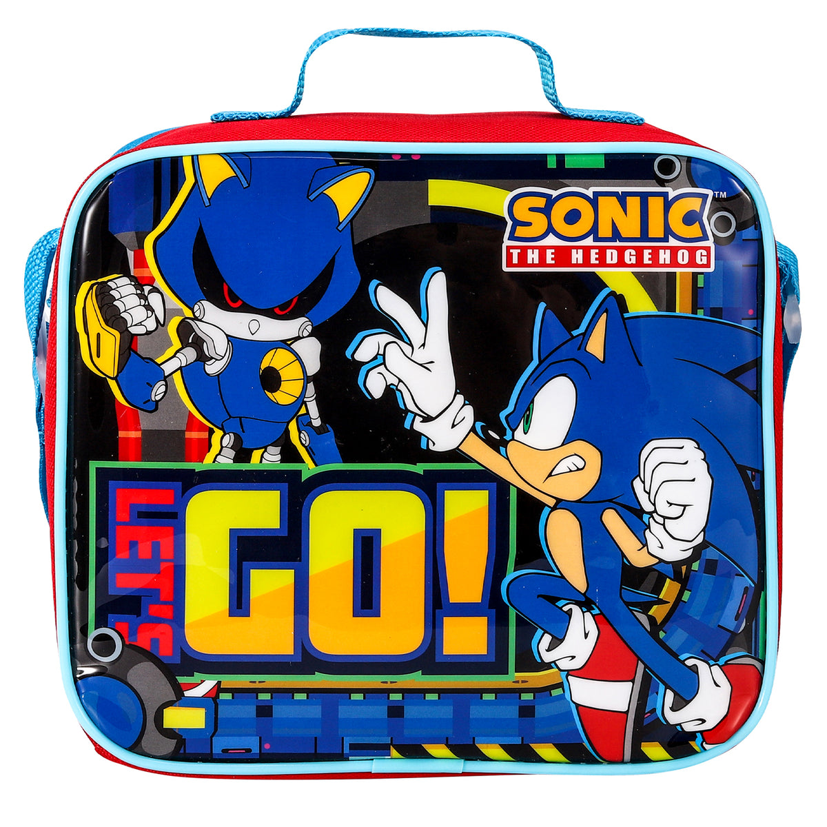 Sonic The Hedgehog Let's Go 3 Piece Insulated Lunch Bag Set