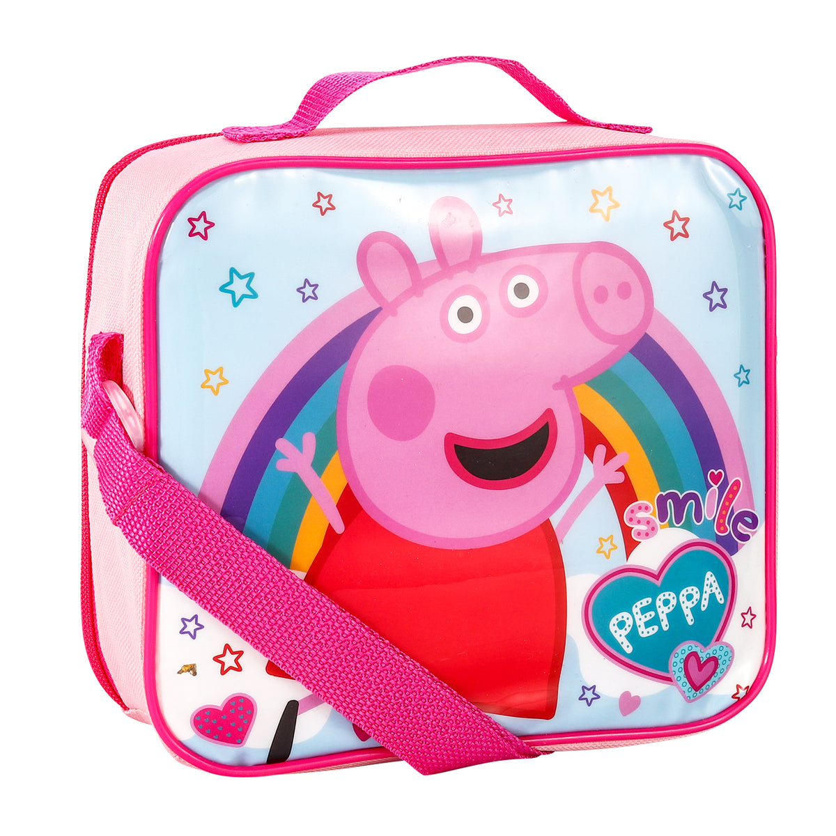 Peppa Pig Rainbow 3 Piece Insulated Lunch Bag Set