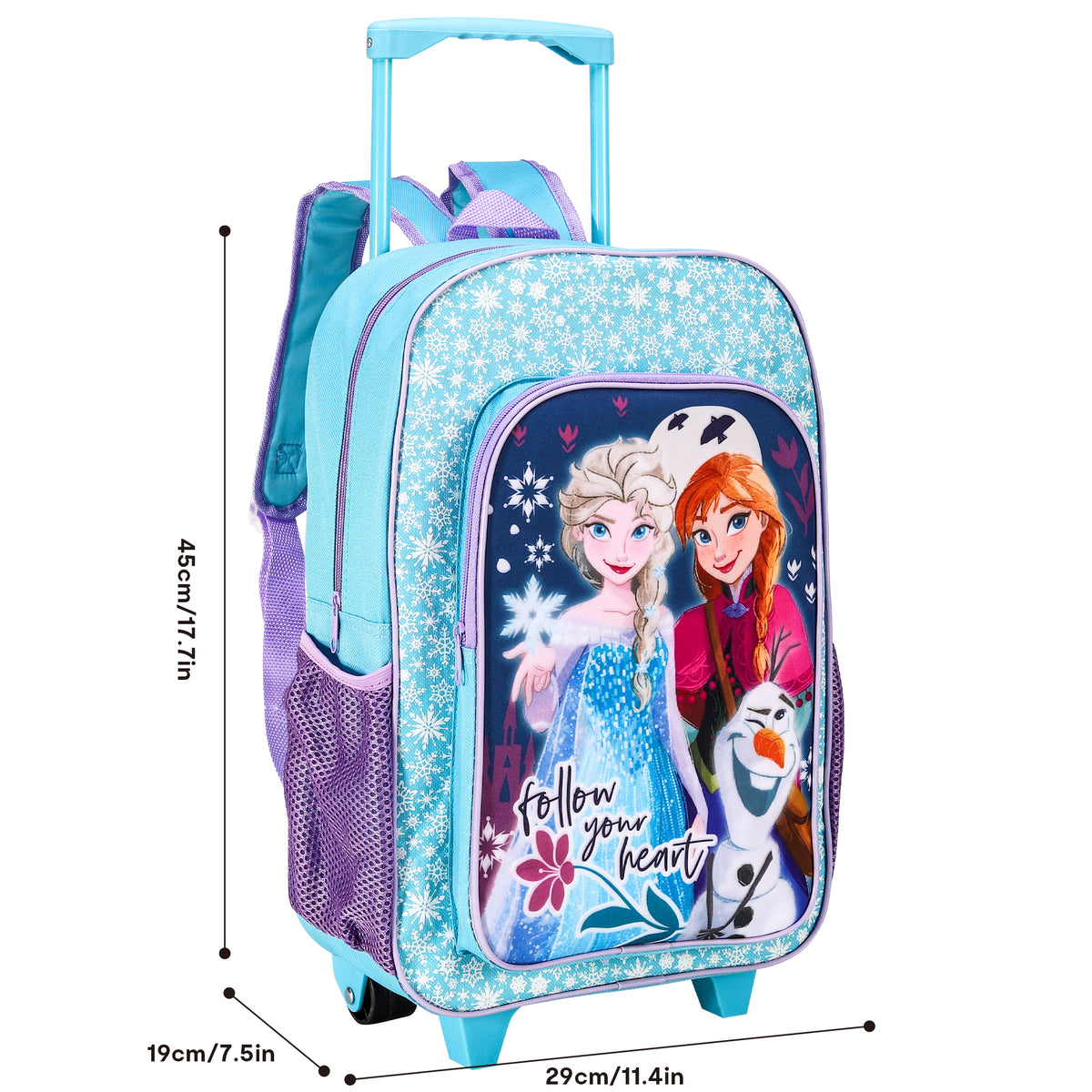 Disney Frozen Kids Travel Cabin Trolley Backpack Bag