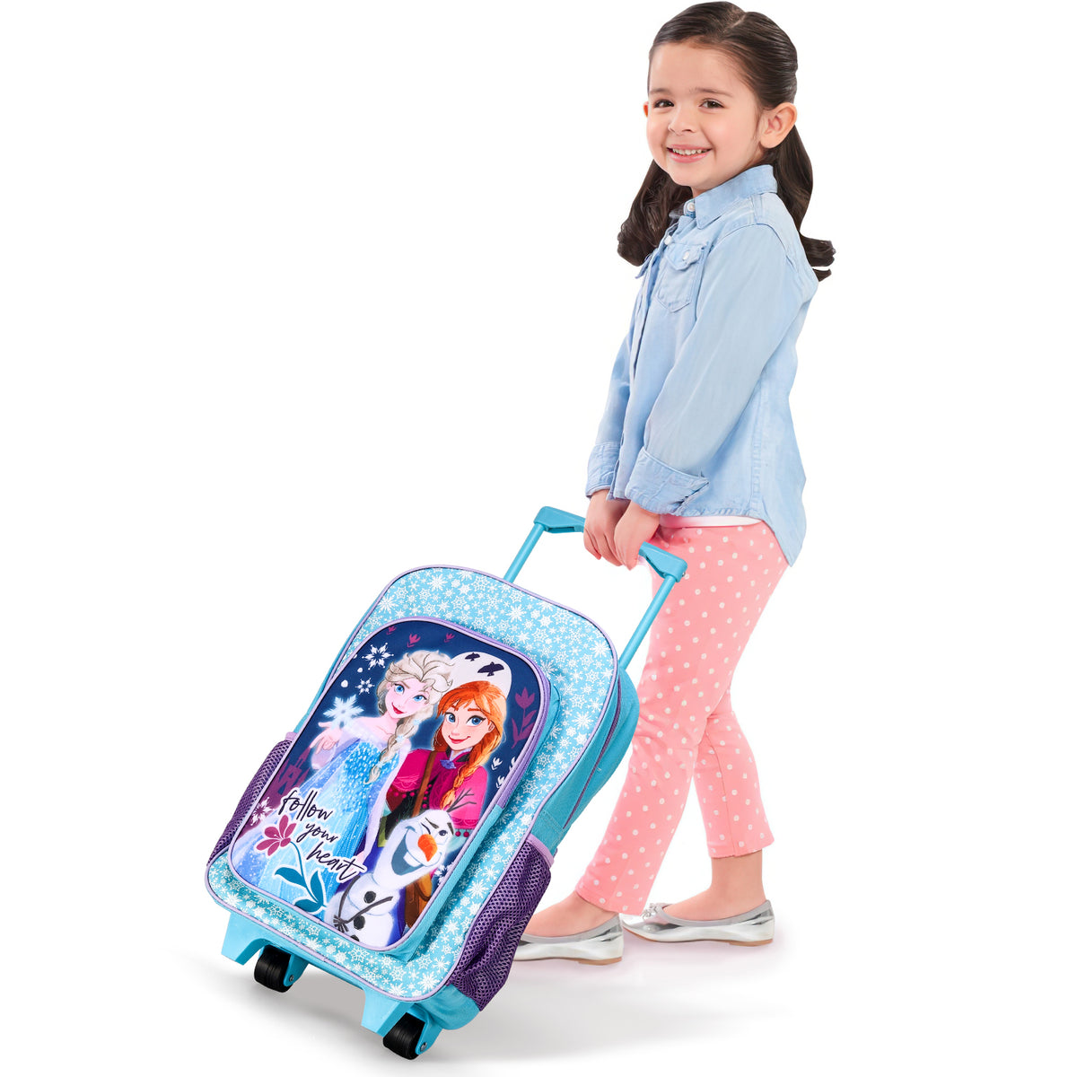 Disney Frozen Kids Travel Cabin Trolley Backpack Bag