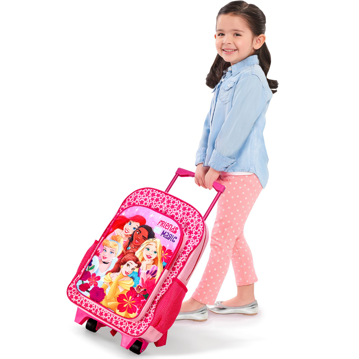 Disney Princess Kids Travel Cabin Trolley Backpack Bag