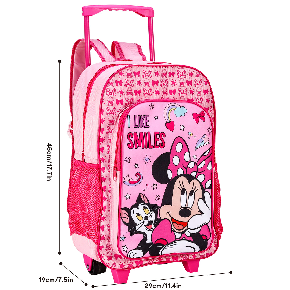 Minnie Mouse Kids Travel Cabin Trolley Backpack Bag