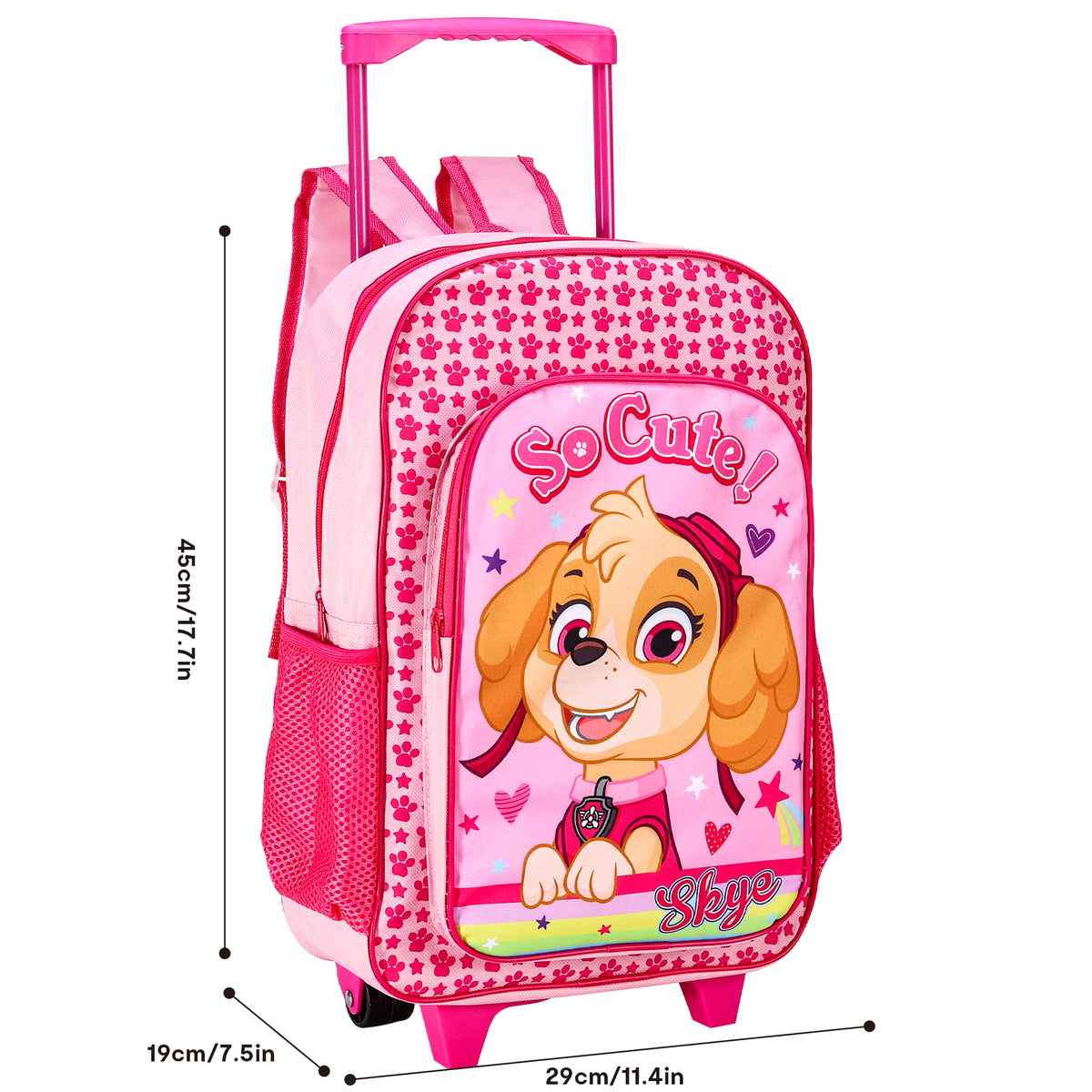 Skye From Paw Patrol Kids Travel Cabin Trolley Backpack Bag