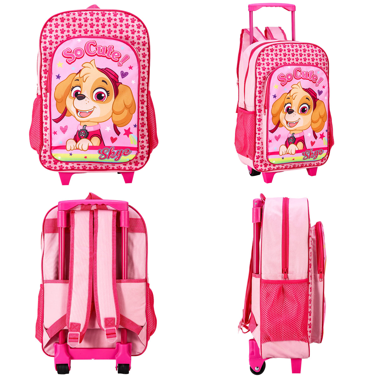 Skye From Paw Patrol Kids Travel Cabin Trolley Backpack Bag