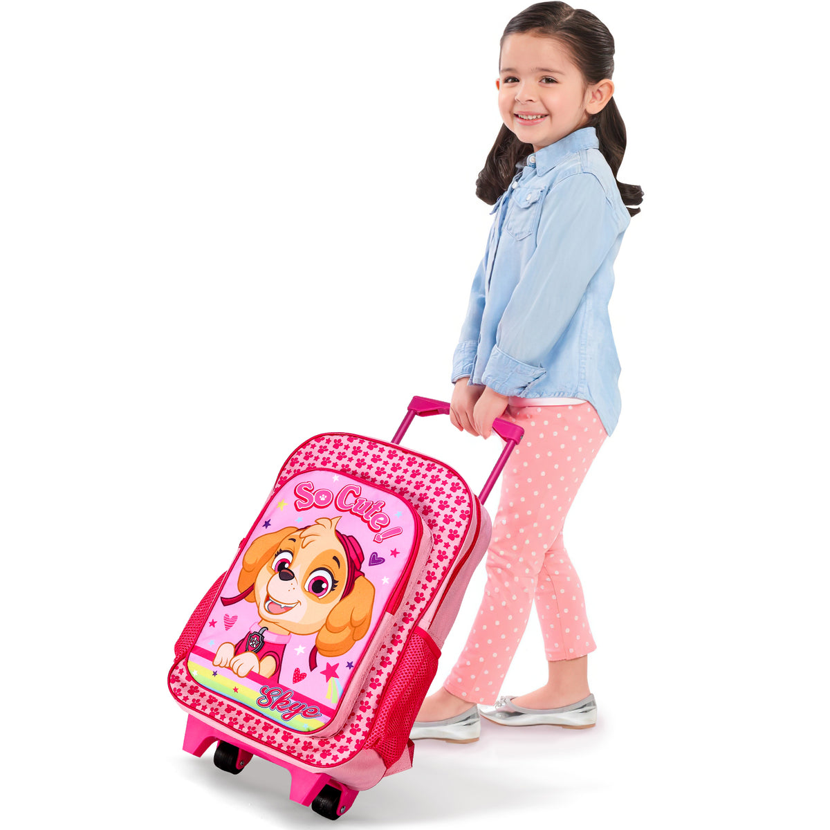 Skye From Paw Patrol Kids Travel Cabin Trolley Backpack Bag