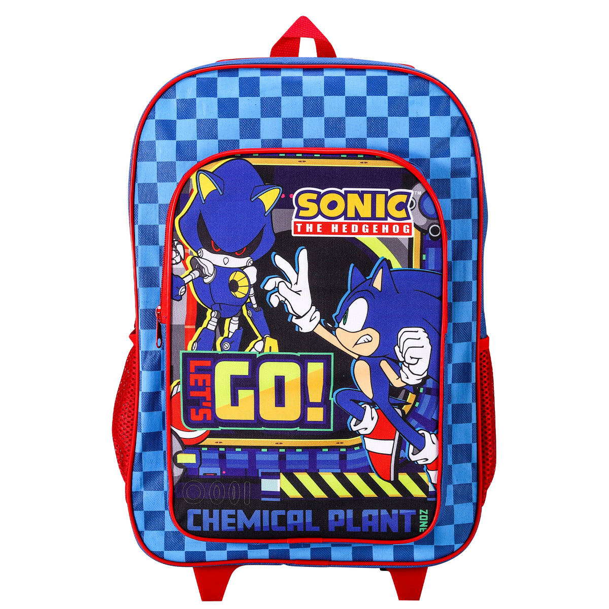 Sonic The Hedgehog Kids Travel Cabin Trolley Backpack Bag