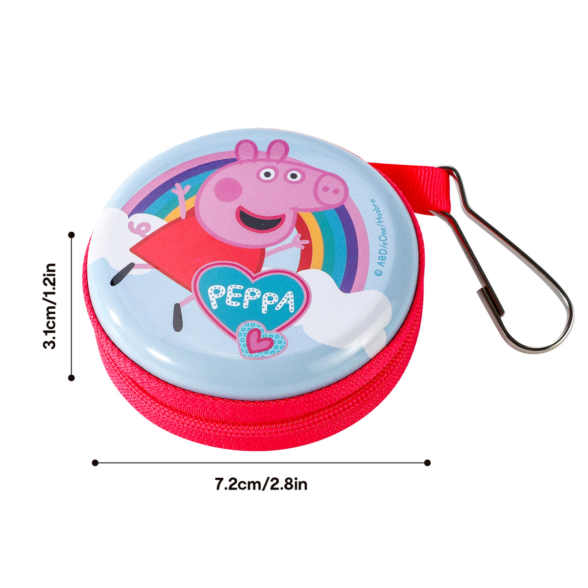 Peppa Pig Round Metal Coin Purse