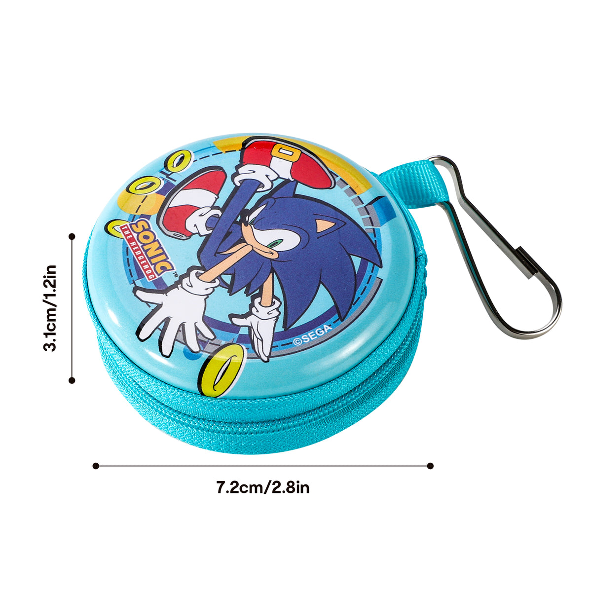 Sonic The Hedgehog Round Metal Coin Purse