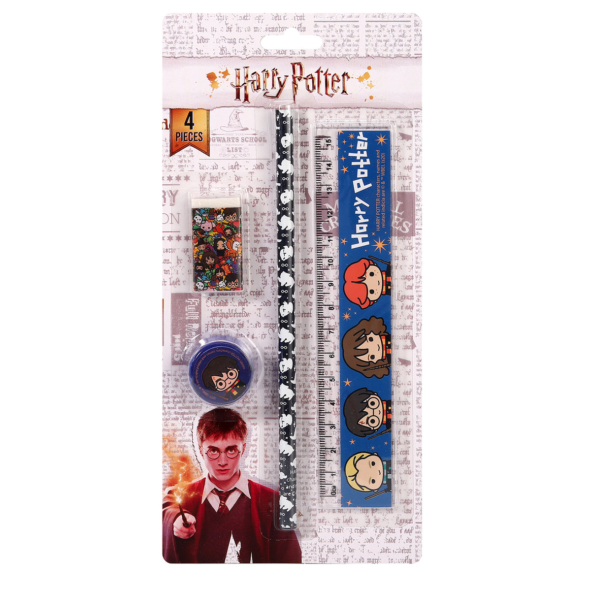Harry Potter 4 Piece Stationery Set
