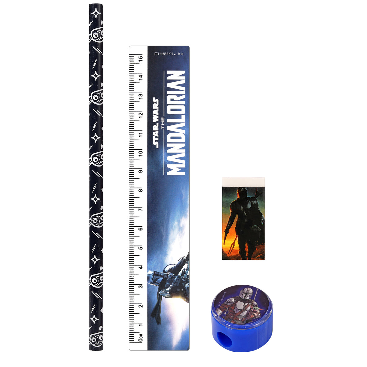 Star Wars Mandalorian 4 Piece Stationery Set
