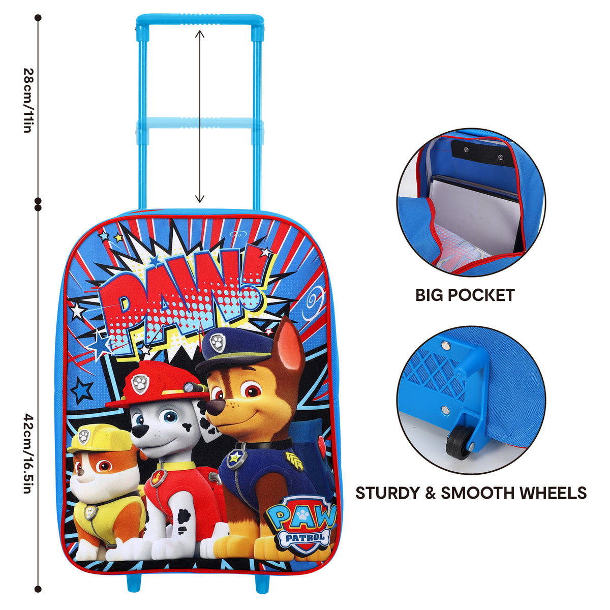 Paw Patrol Travel Trolley Cabin Bag