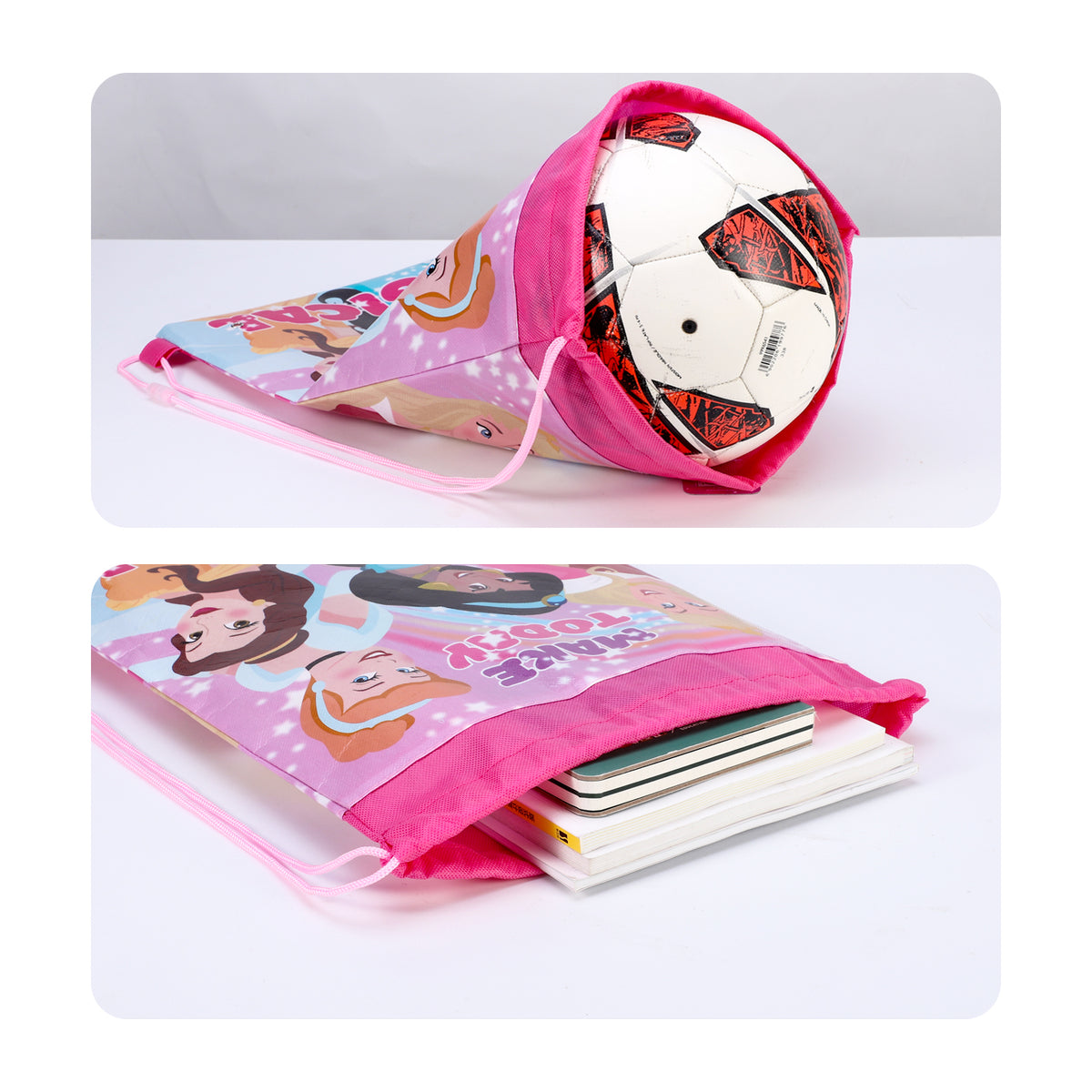 Disney Princess "Make Today Magical" Drawstring Gym Bag