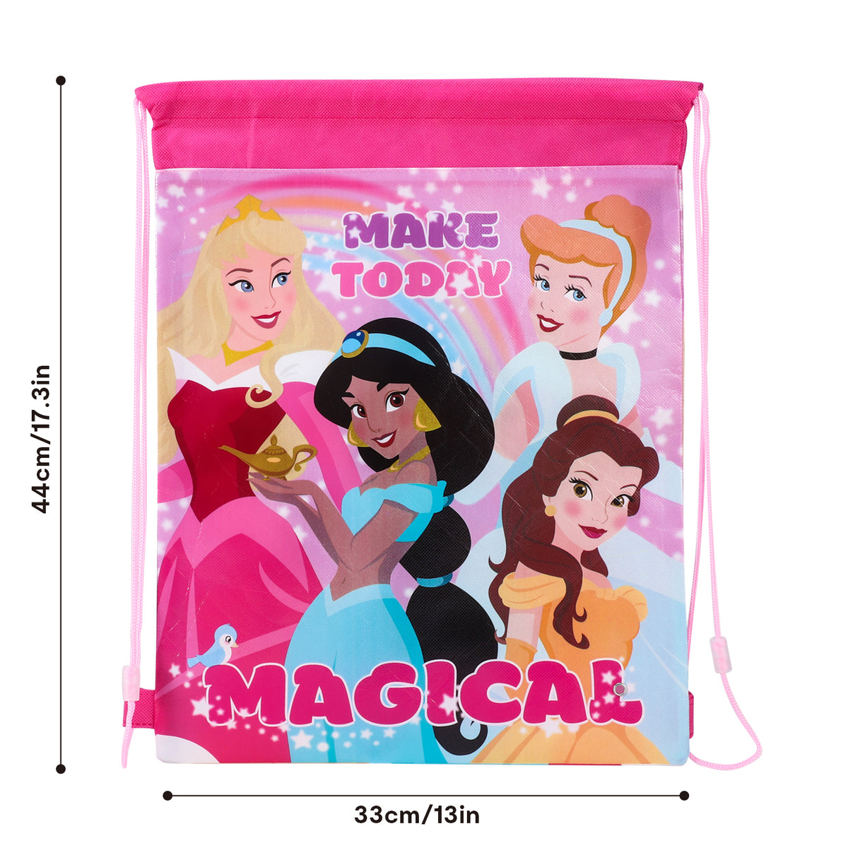Disney Princess "Make Today Magical" Drawstring Gym Bag