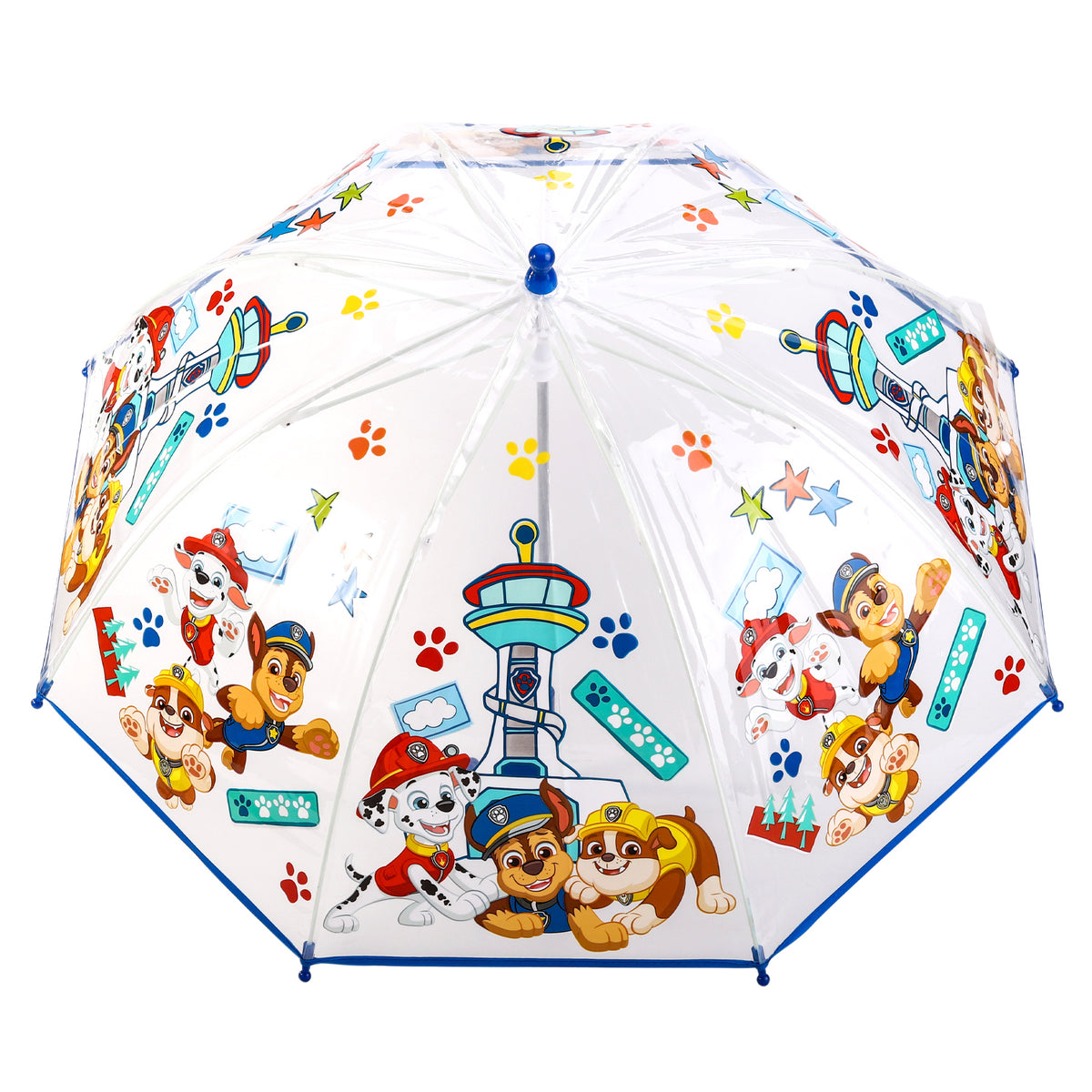 Paw Patrol "Chase, Marshall & Rubble" Kids Transparent Dome Umbrella