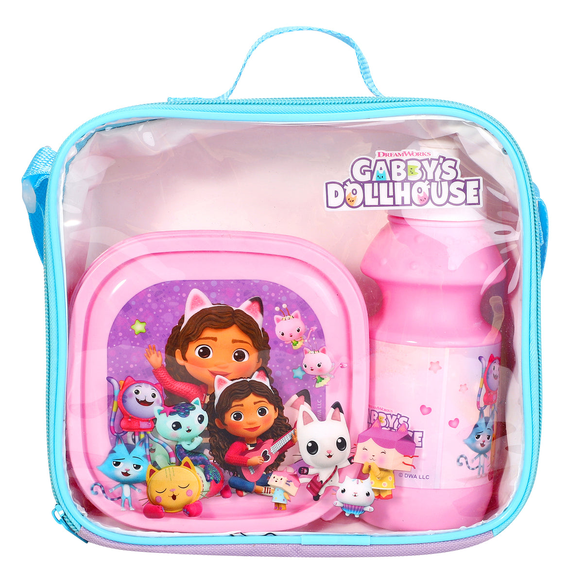 Gabby's Dollhouse 3 Piece Insulated Lunch Bag Set