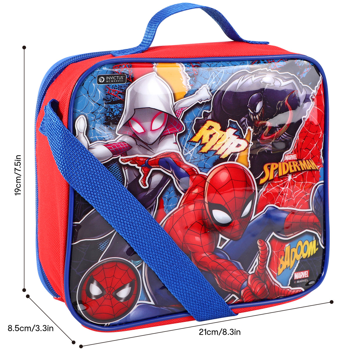 Spider-Man, Ghost Spider & Venom 3 Piece Insulated Lunch Bag Set