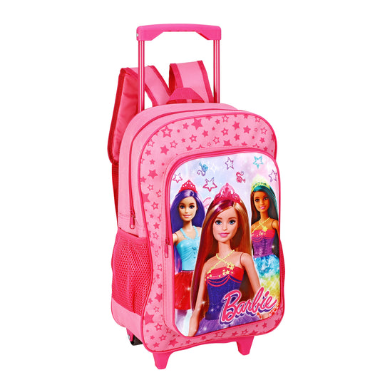 Barbie Kids Travel Cabin Trolley Backpack Bag