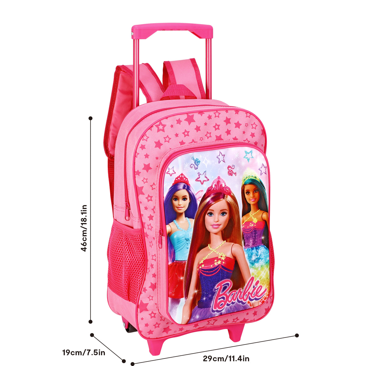Barbie Kids Travel Cabin Trolley Backpack Bag