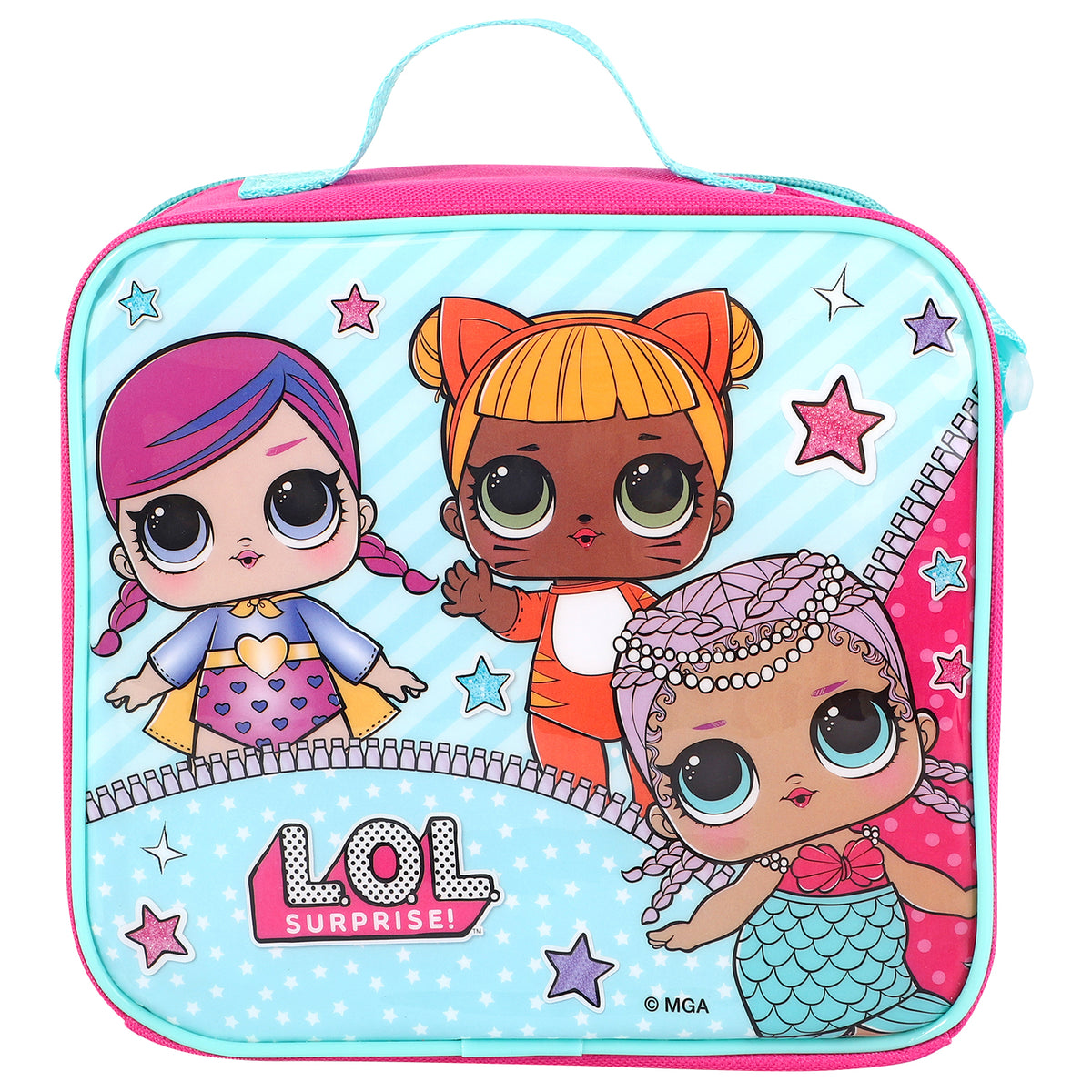 LOL Surprise 3 Piece Insulated Lunch Bag Set