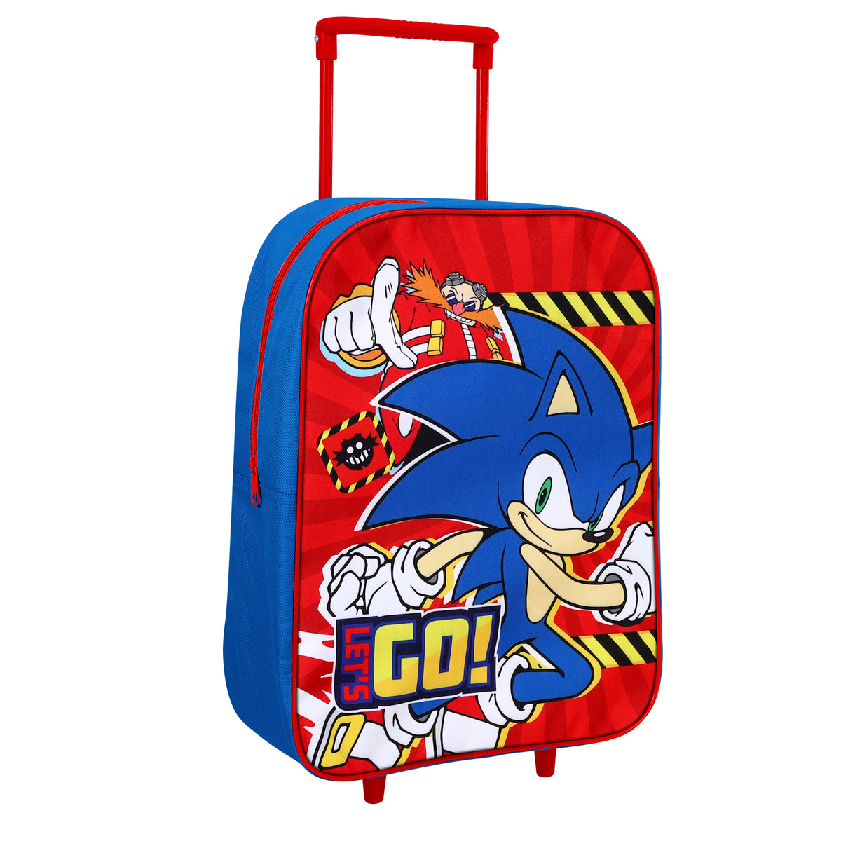 Sonic The Hedgehog "Let's Go" Travel Trolley Cabin Bag