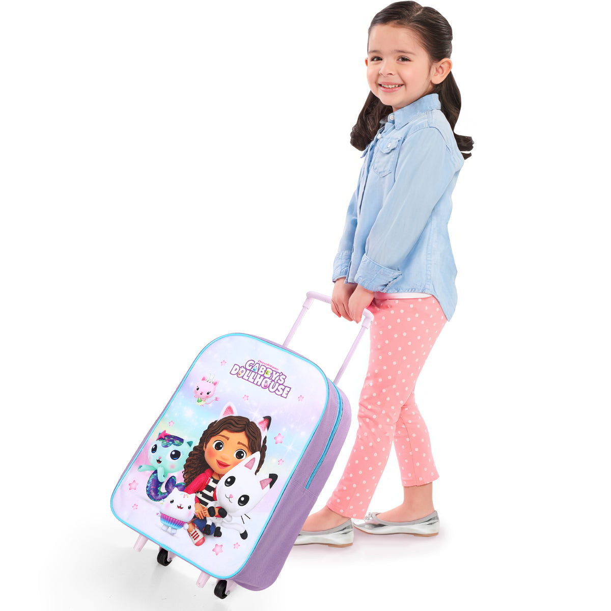 Gabby's Dollhouse Travel Trolley Cabin Bag