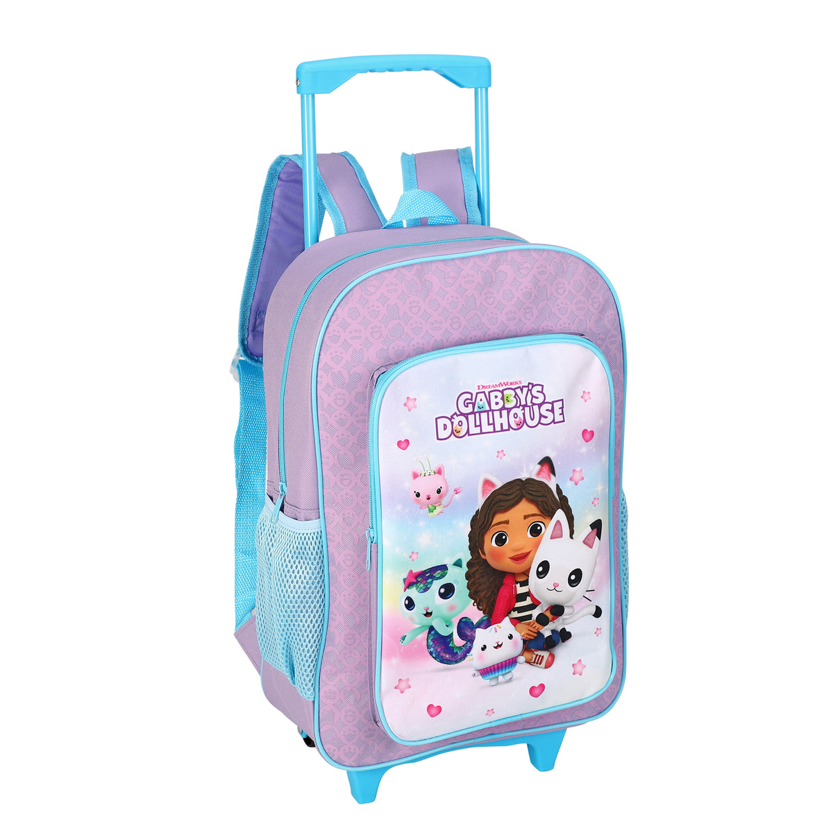 Gabby's Dollhouse Kids Travel Cabin Trolley Backpack Bag