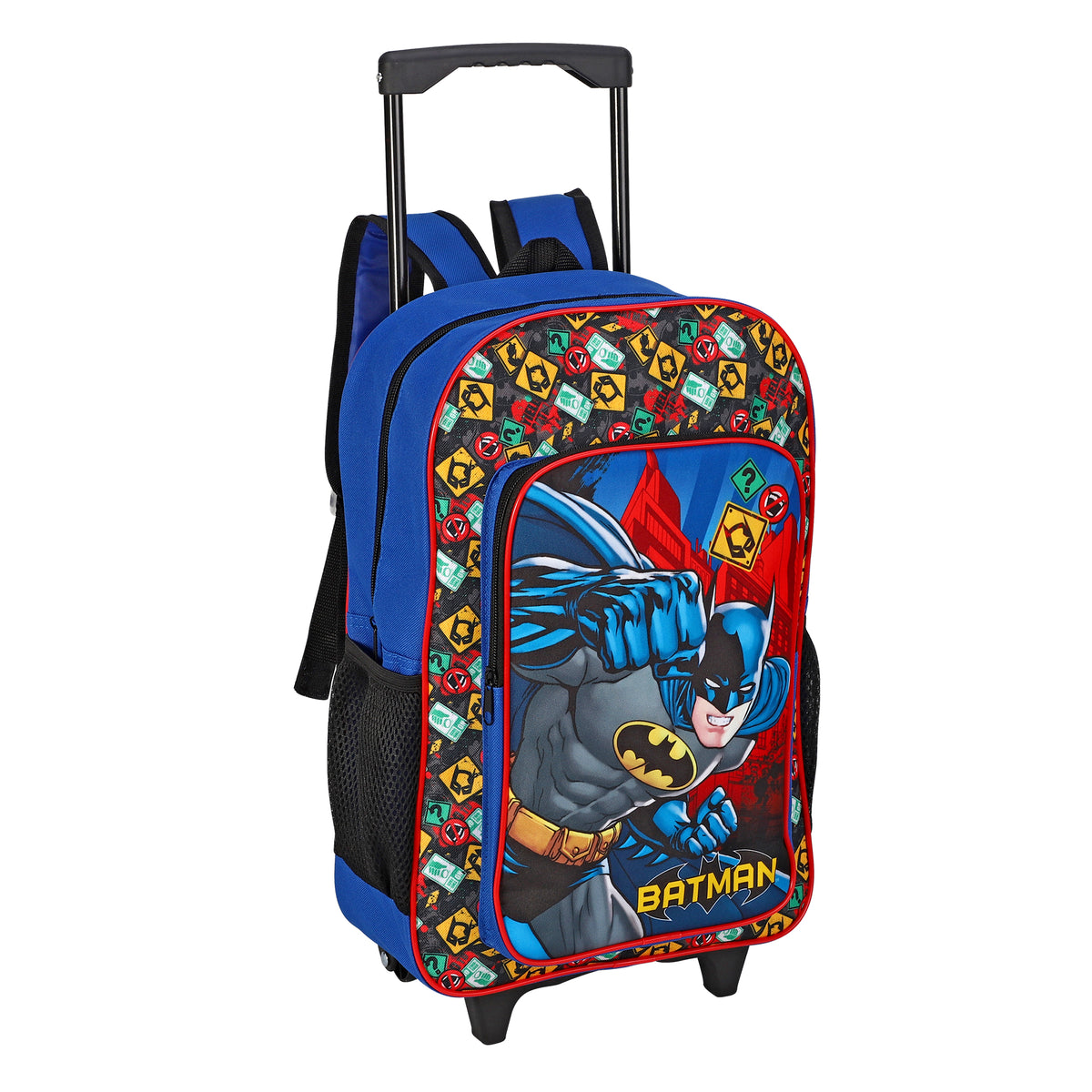 Batman Kids Travel Cabin Trolley Backpack Bag