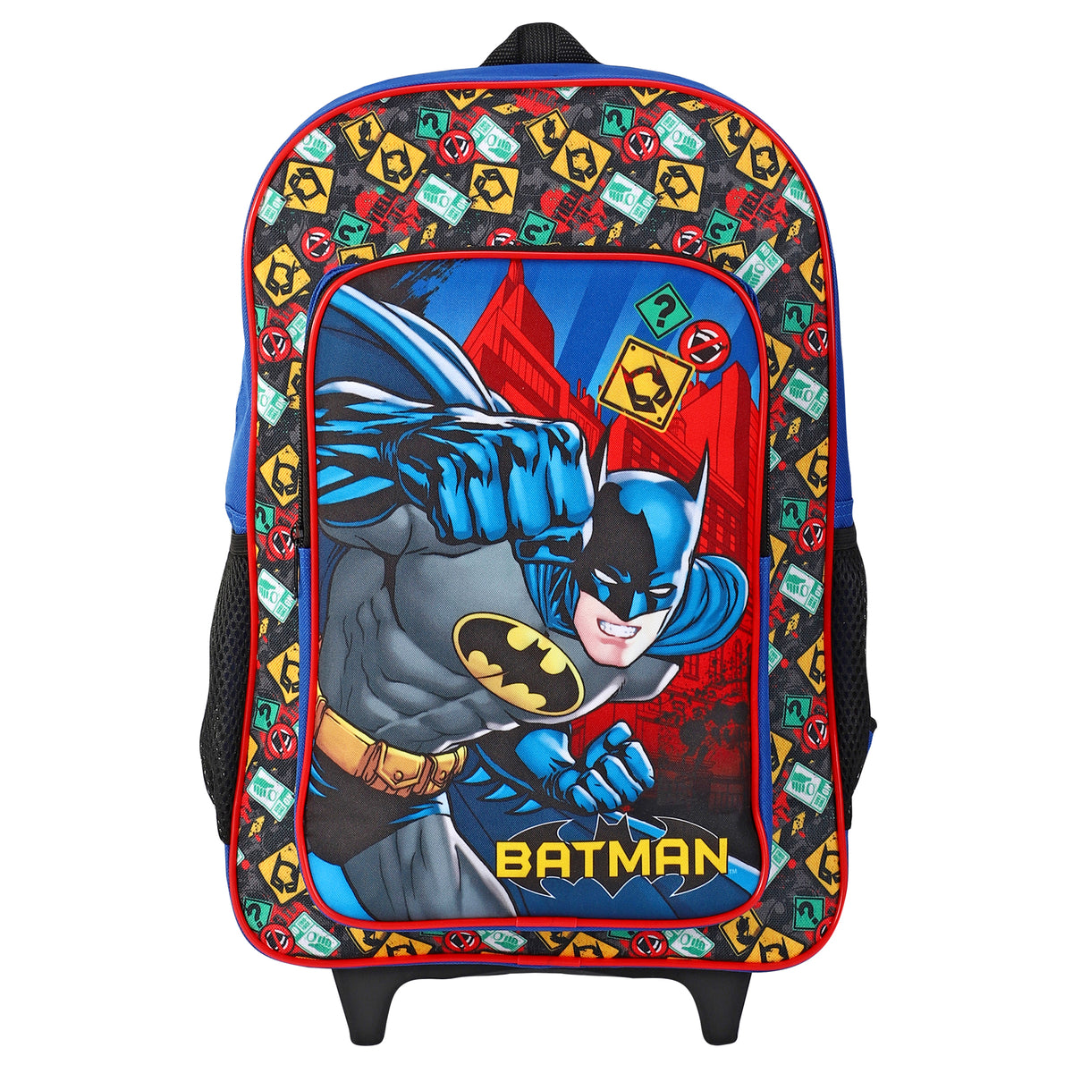 Batman Kids Travel Cabin Trolley Backpack Bag