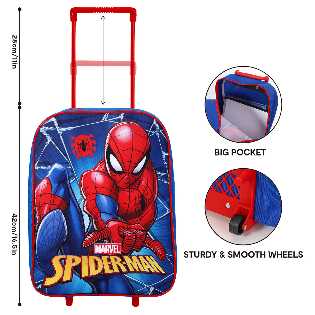 Spider-Man Travel Trolley Cabin Bag