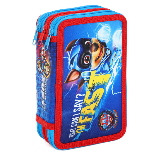 Paw Patrol "Chase" 3 Tier Filled Zipped Pencil Case